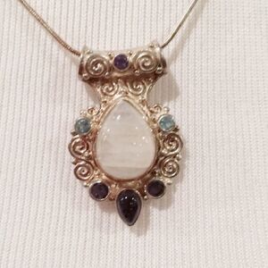 𝅺sajen Offerings sterling silver slide pendant